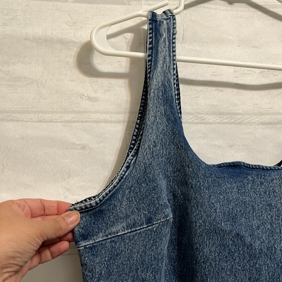 Derek Heart Denim Mini Dress Blue Size 1X - Picture 6 of 13